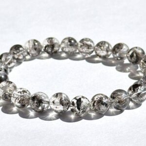 8.7mm, Certified Natural High Grade Herkimer Diamond Round Beads Bracelet, Herkimer Diamond Bracelet, 天然最高级近无棉纯净体大闪片闪灵钻圆珠手串 8.7mm, Certified Natural High Grade Herkimer Diamond Round Beads Bracelet, Herkimer Diamond Bracelet, 天然最高级近无棉纯净体大闪片闪灵钻圆珠手串