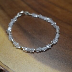 Dainty Herkimer Diamond Birthstone Bracelet // Sterling Silver, 14k Gold Fill // April Birthstone Jewelry // Diamond Alt // 10th Anniversary Dainty Herkimer Diamond Birthstone Bracelet // Sterling Silver, 14k Gold Fill // April Birthstone Jewelry // Diamond Alt // 10th Anniversary