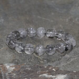 Herkimer Diamond Quartz Bracelet, 10mm Herkimer Diamond Energy Quartz, Handmade Beaded Gemstone Bracelet, Stacking Bracelet, Unisex Bracelet Herkimer Diamond Quartz Bracelet, 10mm Herkimer Diamond Energy Quartz, Handmade Beaded Gemstone Bracelet, Stacking Bracelet, Unisex Bracelet