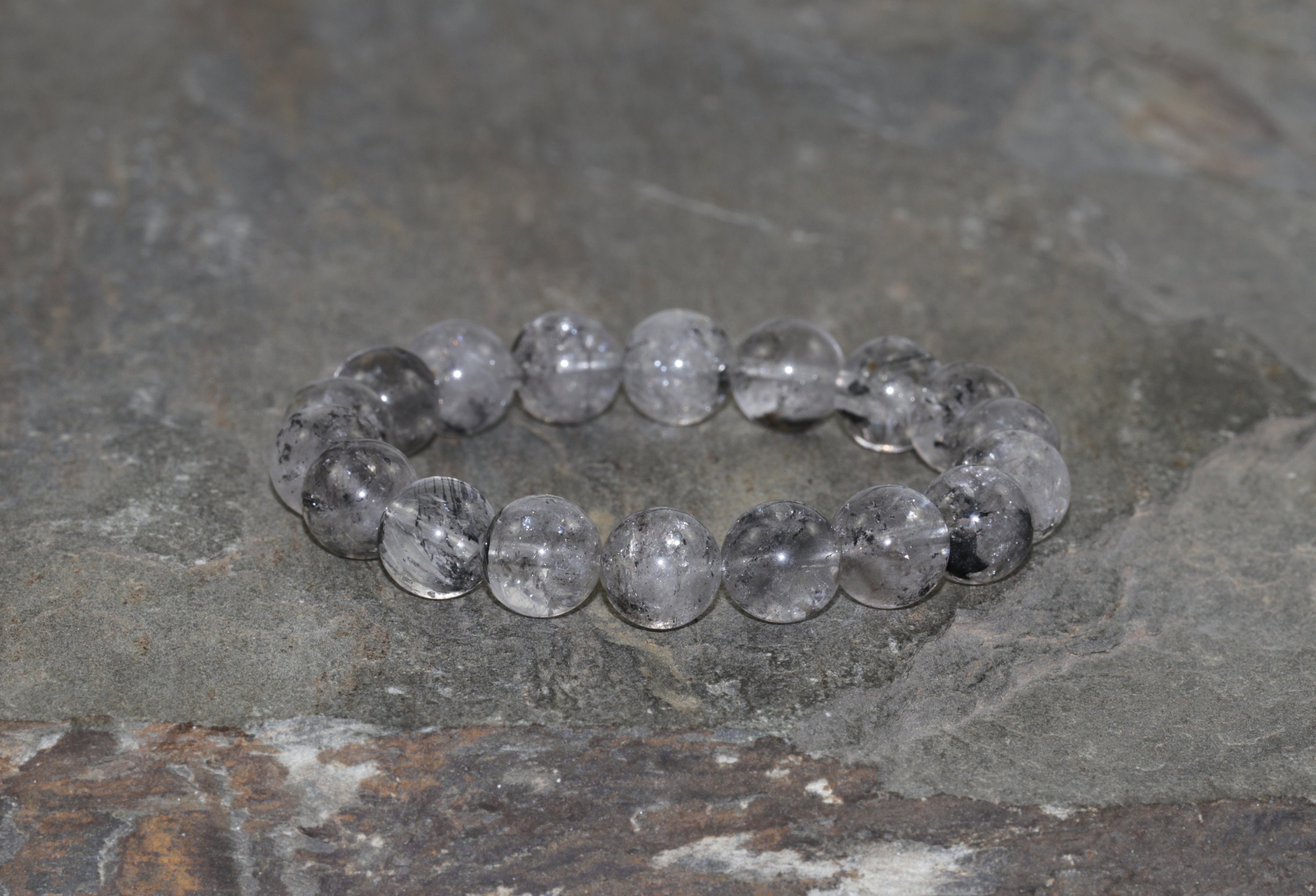 Herkimer Diamond Quartz Bracelet, 10mm Herkimer Diamond Energy Quartz, Handmade Beaded Gemstone Bracelet, Stacking Bracelet, Unisex Bracelet Herkimer Diamond Quartz Bracelet, 10mm Herkimer Diamond Energy Quartz, Handmade Beaded Gemstone Bracelet, Stacking Bracelet, Unisex Bracelet