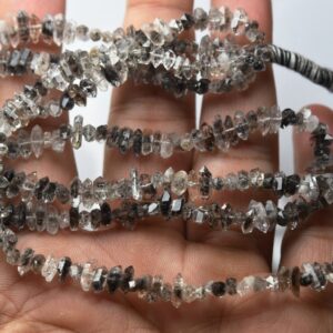 15 Inches Strand,Natural Herkimer Diamond Quartz Faceted Nuggets,Size 4x5mm,