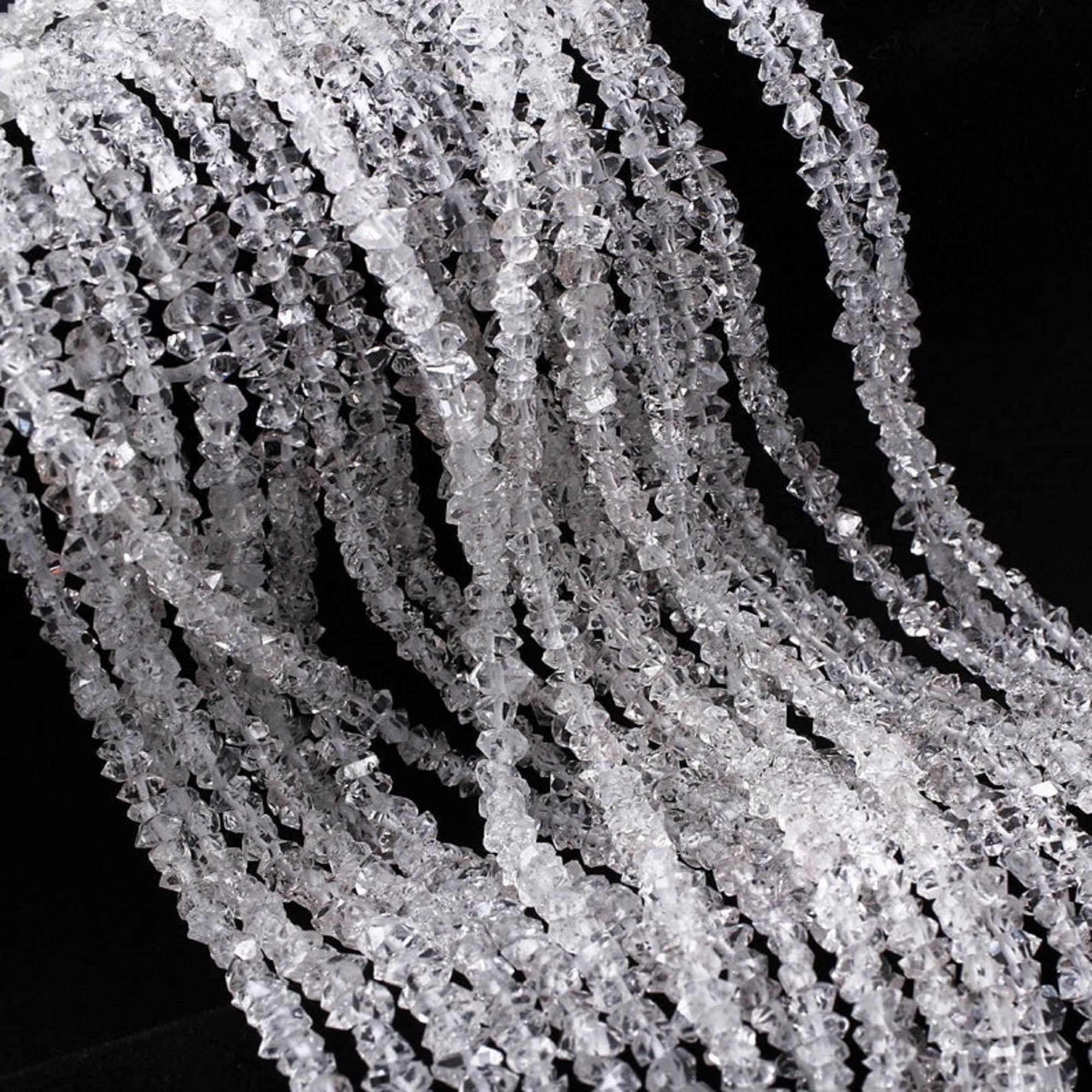Aaa Grade Super Clear Natural Herkimer Diamond Quartz Beads, Diamond Beads, Raw Diamond Beads, 3-4mm Diamond Beads, Herkimer Diamond Nuggets