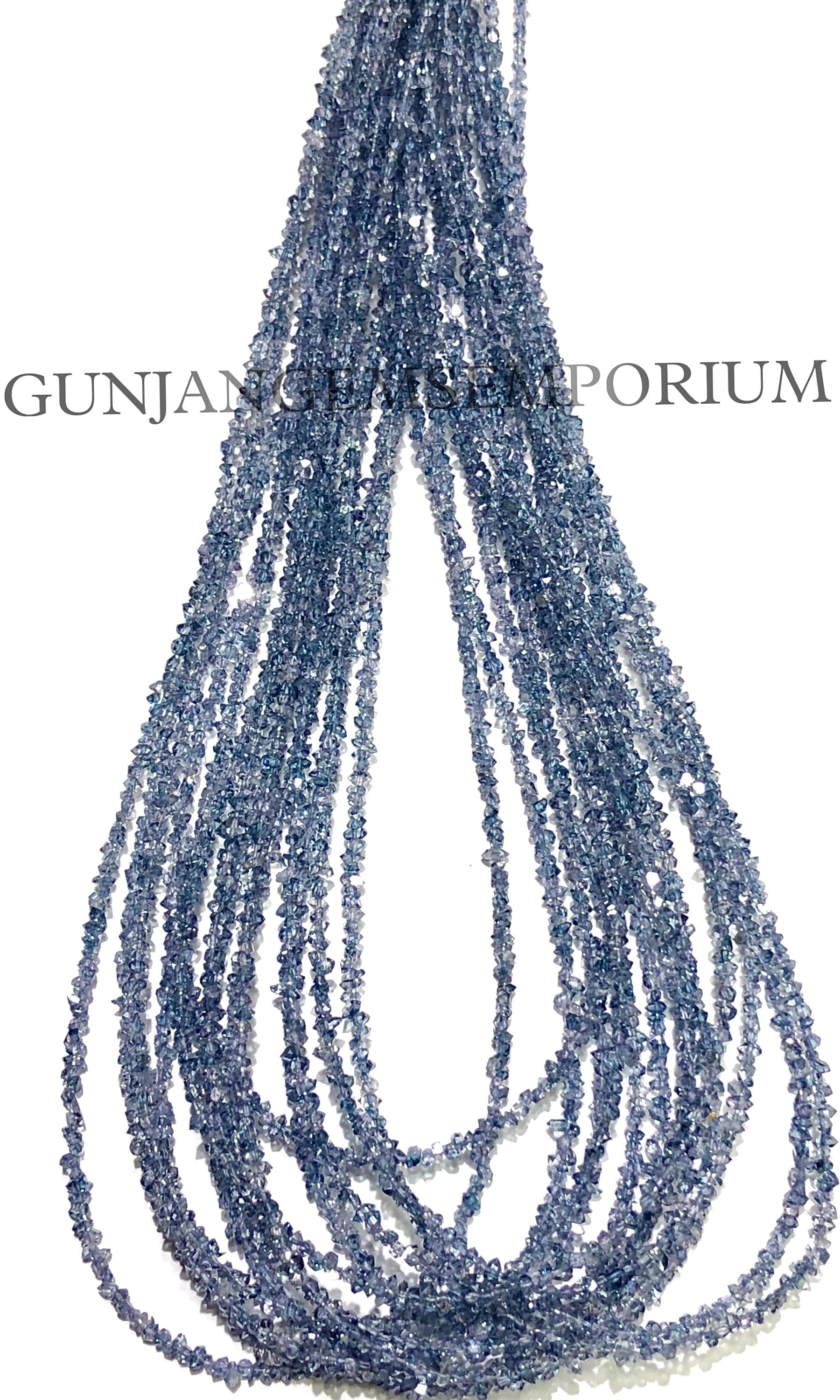 Aaaa+ Blue Herkimer Diamond Quartz Beads Natural Blue Diamond Quartz Gemstone Beads Herkimer Diamond Chips Blue Diamond Chips Wholesale Bead