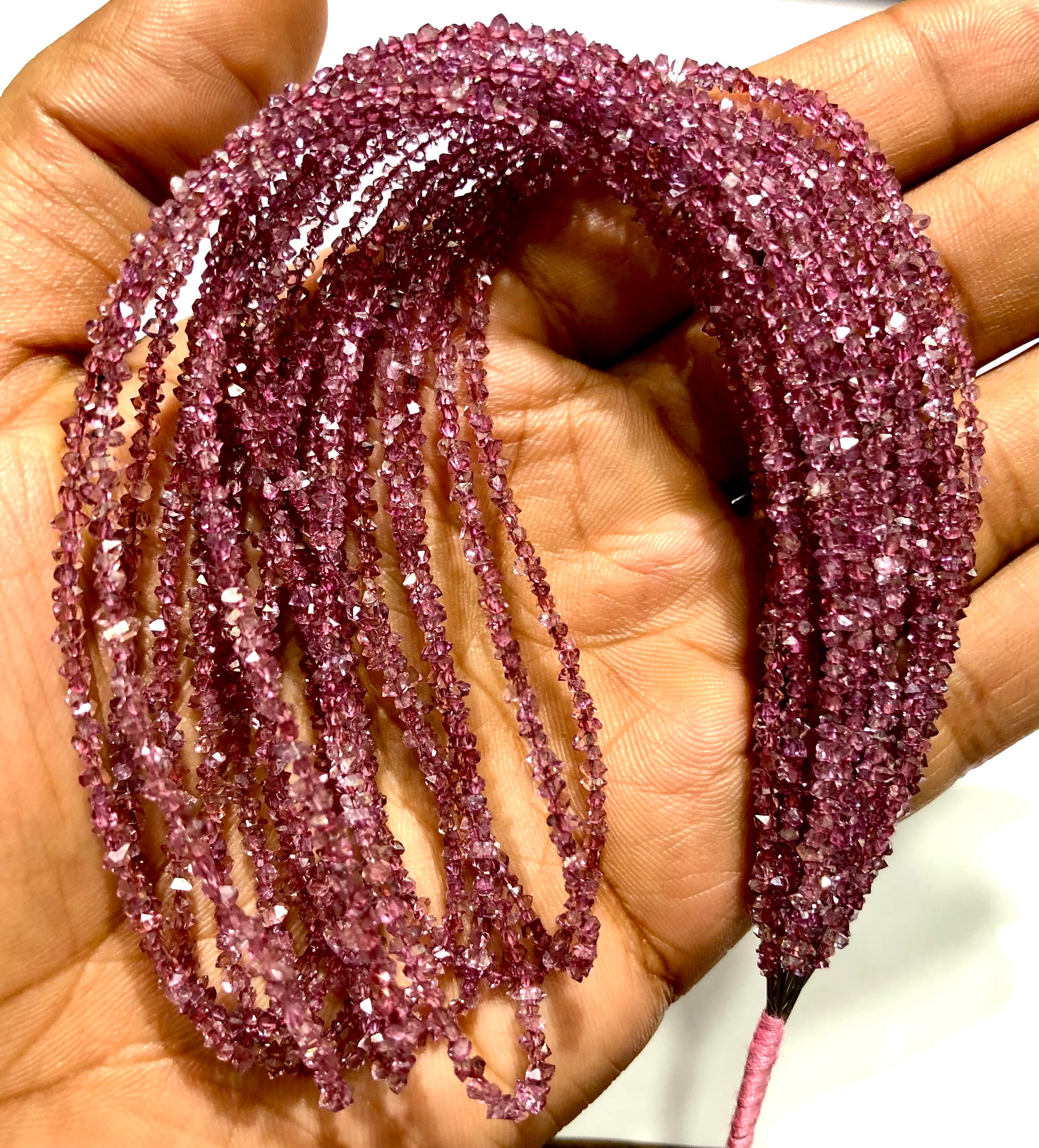 Aaaa+ Pink Herkimer Diamond Quartz Beads Natural Pink Diamond Quartz Gemstone Beads Herkimer Diamond Chips Pink Diamond Chips Wholesale Bead
