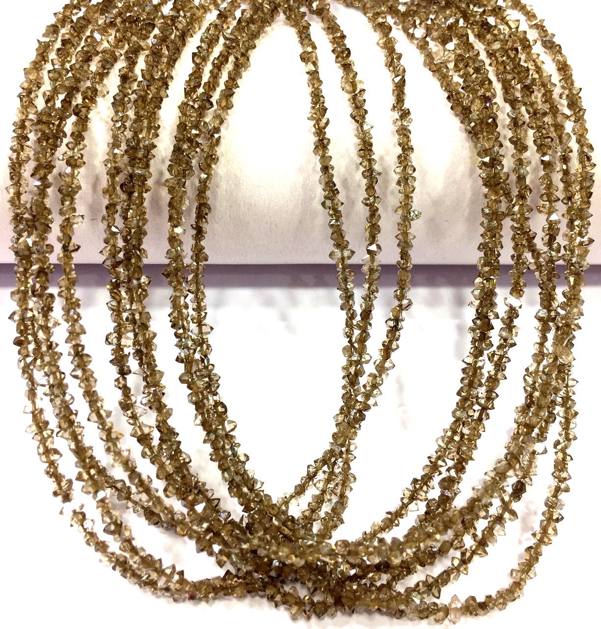 Extremely Rare~aaaa+ Natural Herkimer Diamond Quartz Beads Brown Diamond Chips Beads Brown Diamond Rough Beads Brown Diamond Nuggets Beads.