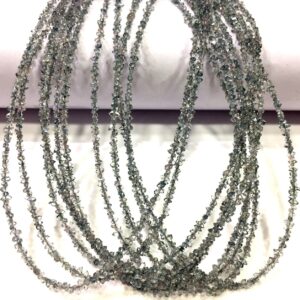 Extremely Rare~AAAA+ Natural Herkimer Diamond Quartz Beads Gray Diamond Chips Beads Gray Diamond Rough Beads Gray Diamond Nuggets Beads.