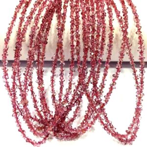 Extremely Rare~AAAA+ Natural Herkimer Diamond Quartz Beads Pink Diamond Chips Beads Pink Diamond Rough Beads Pink Diamond Nuggets Beads.