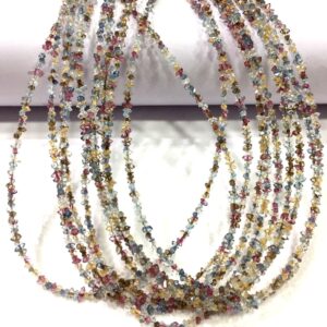 Extremely Rare~AAAA+ Natural Herkimer Diamond Quartz Beads Multi Diamond Chips Beads Diamond Rough Beads Multi Diamond Nuggets Beads Strand.