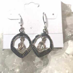 Gorgeous Abstract Herkimer Diamond Earrings