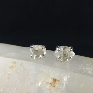 Splash! Brilliant Herkimer Diamond Stud/Push-Back Earrings (1-1)