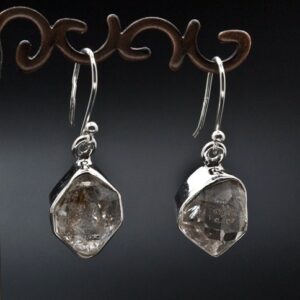 Sterling Silver Herkimer Diamond Earrings