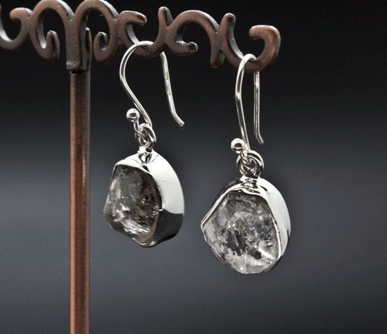Sterling Silver Herkimer Diamond Earrings