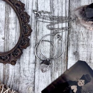 Herkimer Diamond Crystal Necklace in Fine Silver / Foxlark Collection - One of a Kind