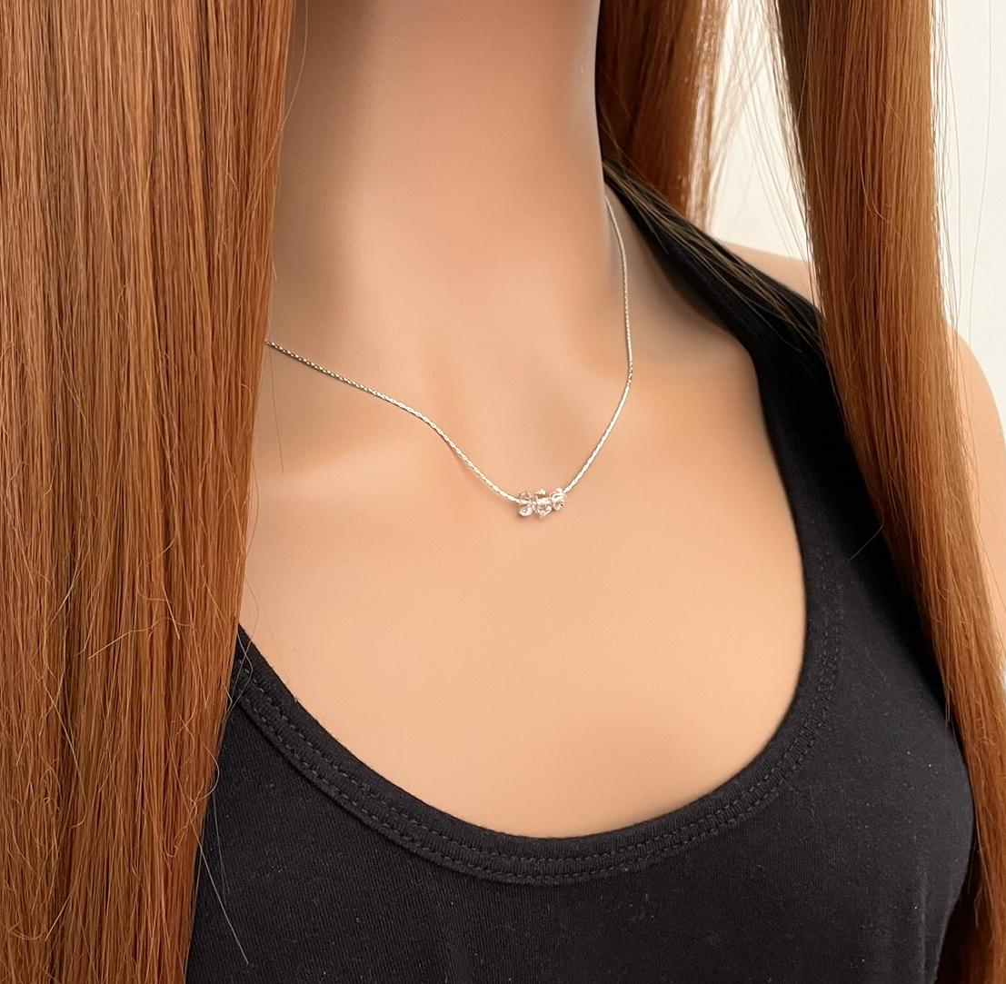 Dainty Herkimer Diamond Necklace - Ideal Gift For The Minimalist Woman