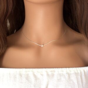 Elegant Herkimer Diamond Necklace - Minimalist Jewelry Gift Idea For Her