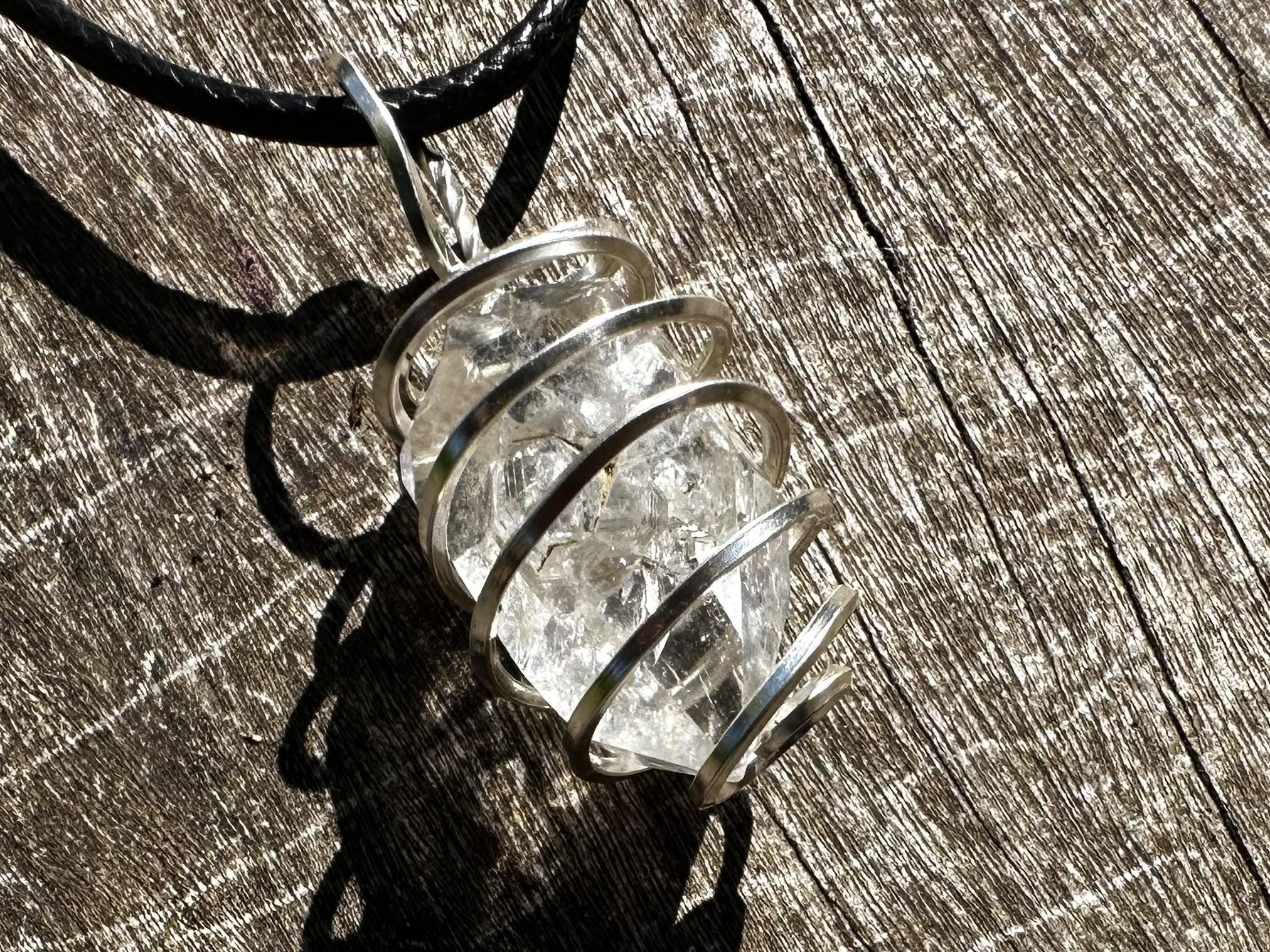 Herkimer Diamond Healing Stone Necklace For Hope And Your Crown Chakra!