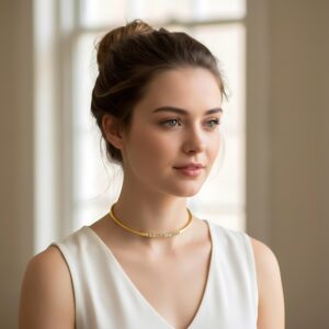 Natural Herkimer Choker Necklace Handmade Jewelry Collar Necklace Gemstone Necklace Wedding Gift For Her