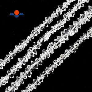 High Grade Clear Herkimer Diamond Quartz Beads 4mm 5mm 6mm 7mm 8mm 16" Strand High Grade Clear Herkimer Diamond Quartz Beads 4mm 5mm 6mm 7mm 8mm 16" Strand