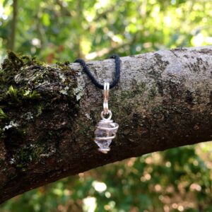 Herkimer Diamond Necklace: Gift Boxed Crystal Pendant Herkimer Diamond Necklace: Gift Boxed Crystal Pendant