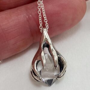 Ny Herkimer Diamond Quartz Crystal Sterling Silver Hands Holding Crystal Pendant A++ Grade Clear Natural Double Terminated Crystal Healing Ny Herkimer Diamond Quartz Crystal Sterling Silver Hands Holding Crystal Pendant A++ Grade Clear Natural Double Terminated Crystal Healing