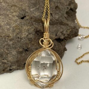 Rare Ny Herkimer Diamond Double Terminated Quartz Crystal 14k Gold Fill Wire Wrap Pendant A+++ Natural Uncut Stone Tabby Tip And Extra Face Rare Ny Herkimer Diamond Double Terminated Quartz Crystal 14k Gold Fill Wire Wrap Pendant A+++ Natural Uncut Stone Tabby Tip And Extra Face
