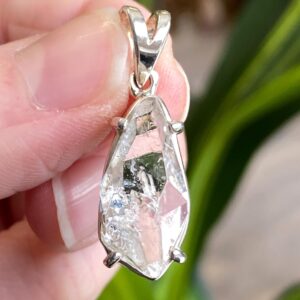 Herkimer Diamond Pendant, Sterling Silver Herkimer Diamond Pendant, Sterling Silver