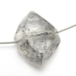 18.605 Carats Herkimer Diamond Bead Oil Inclusions Double Terminated Translucent Metaphysical Chakra Meditate Reiki Healing Enhydro