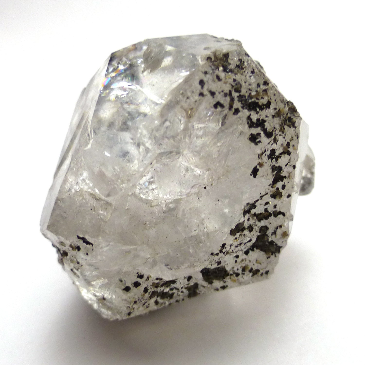30.045 Carats Herkimer Diamond Crystal Double Terminated Translucent Metaphysical Healing Chakra Quartz Herkimer New York Usa Wire Wrapping 30.045 Carats Herkimer Diamond Crystal Double Terminated Translucent Metaphysical Healing Chakra Quartz Herkimer New York Usa Wire Wrapping