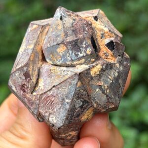 Natural Old-mined Herkimer Double Terminated Crystal With Hematite /energy Crystal/tangerine Quartz/yellow Stone/special Gift- 113 G