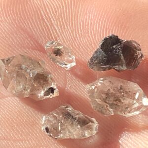 Ny Herkimer Diamond Quartz Crystals: Natural Double Terminated Quartz - 5 Piece Lot