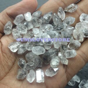 10 Raw Herkimer Diamond Crystals: 12-14mm Double Terminated Jewelry Making