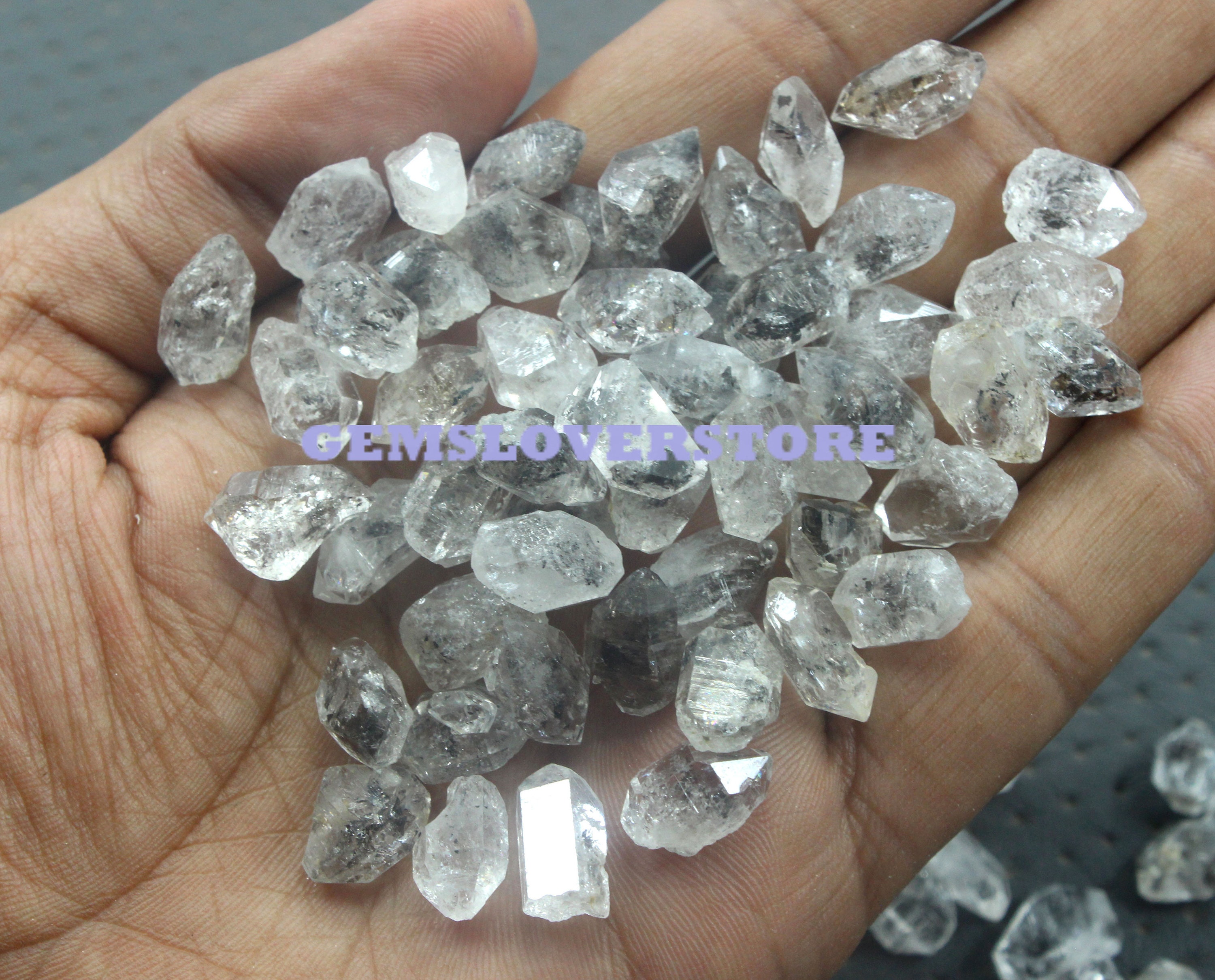 10 Raw Herkimer Diamond Crystals: 12-14mm Double Terminated Jewelry Making 10 Raw Herkimer Diamond Crystals: 12-14mm Double Terminated Jewelry Making
