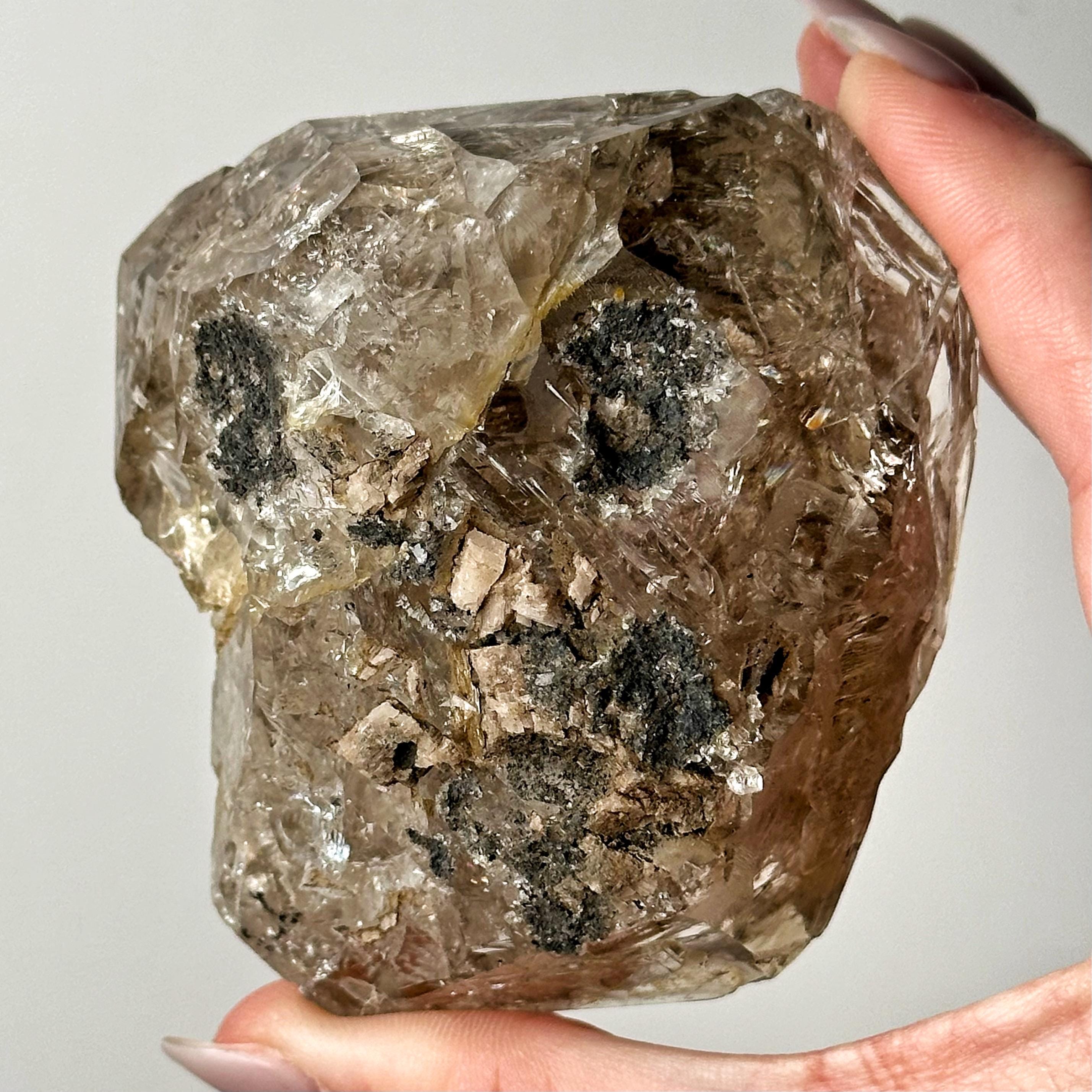 Herkimer Diamond | 185g | - #3 (raw Clear Crystal Specimen, Crown Chakra, Healing Stone, Clarity) Herkimer Diamond | 185g | - #3 (raw Clear Crystal Specimen, Crown Chakra, Healing Stone, Clarity)