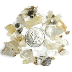 20g Herkimer Diamond Chips: Raw Quartz Crystal Shards, Xxs Rough Pieces