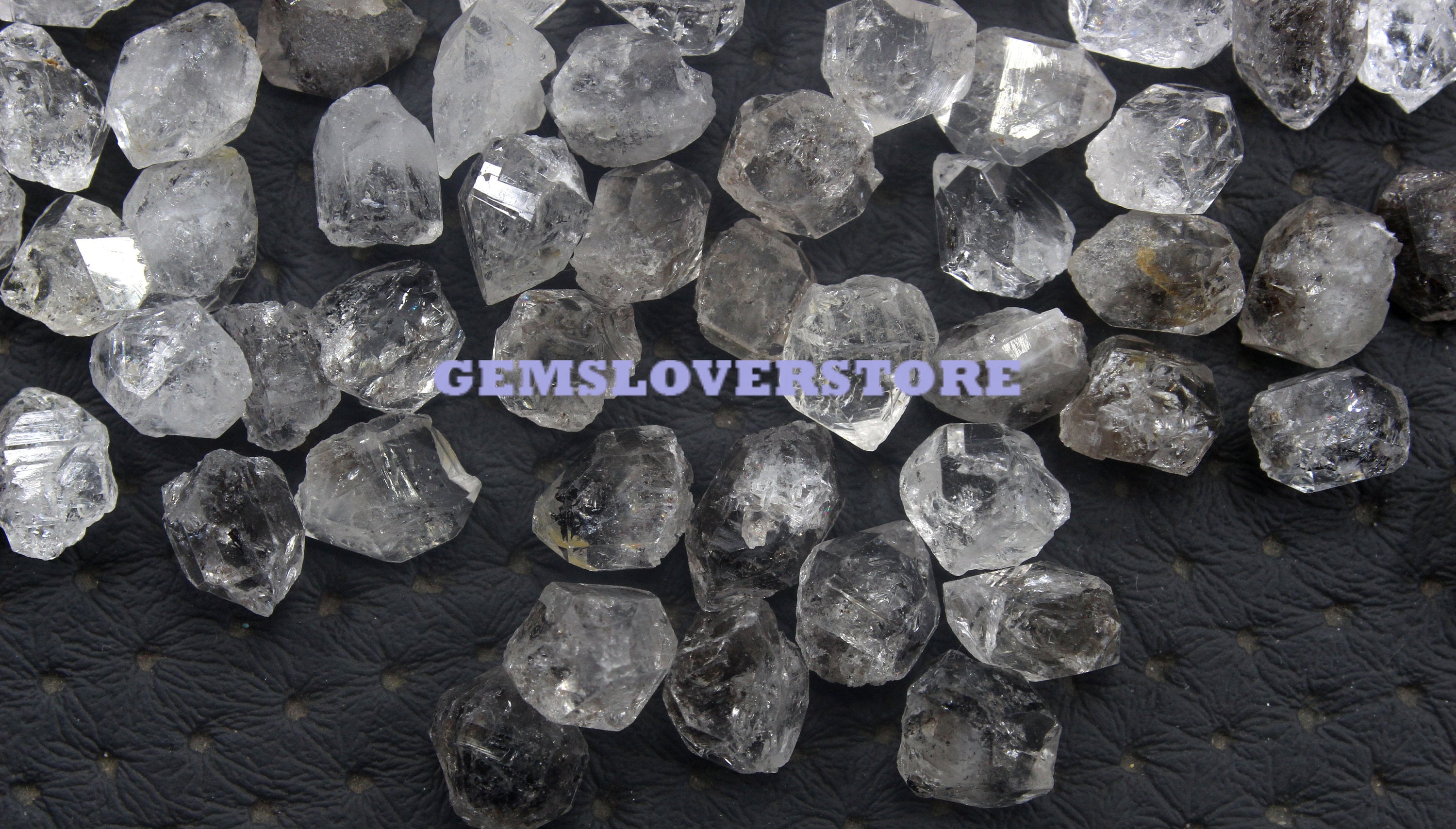 25 Raw Herkimer Diamond Quartz Crystals: Double Terminated, 8-10mm 25 Raw Herkimer Diamond Quartz Crystals: Double Terminated, 8-10mm