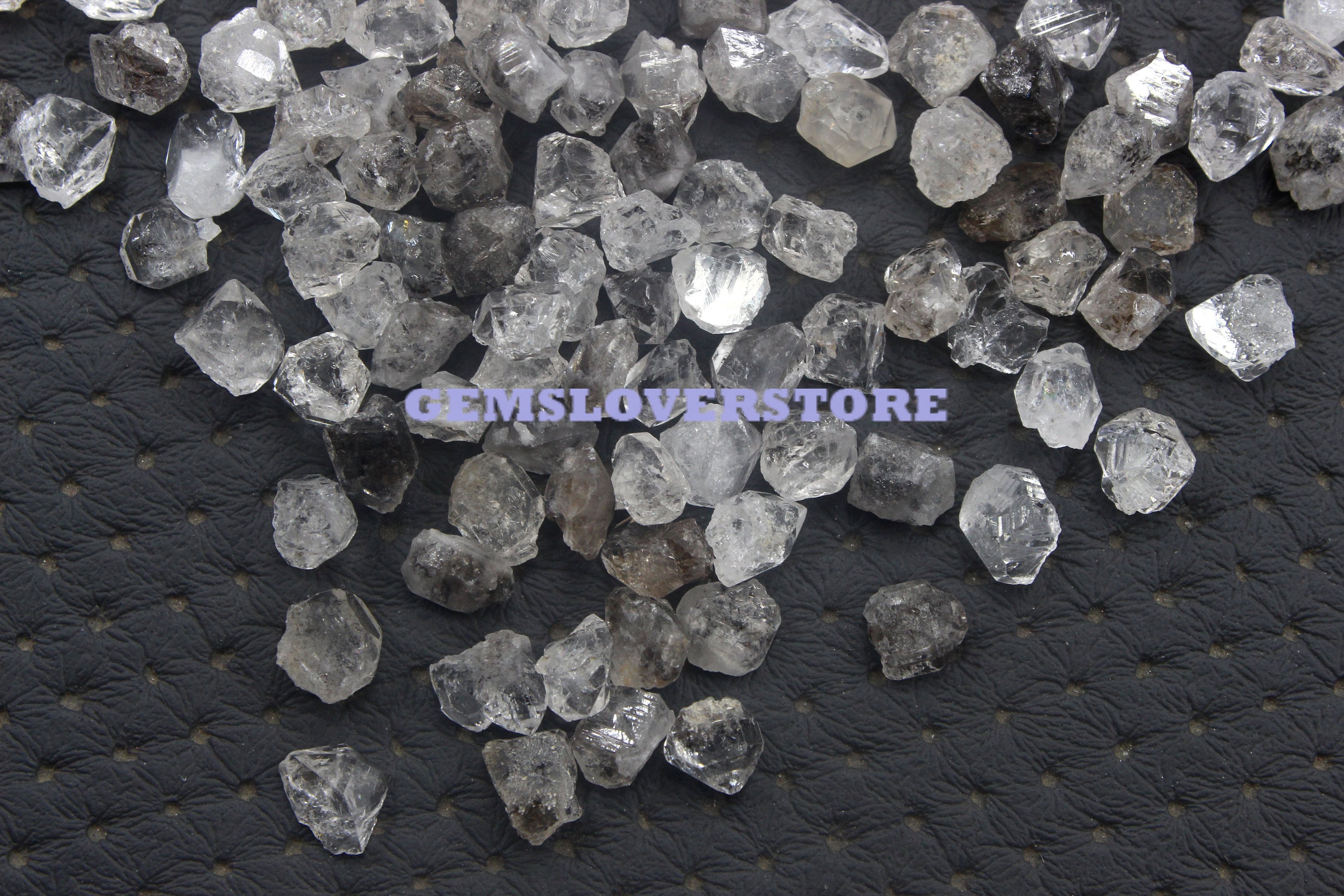50 Raw Herkimer Diamond Crystals: Double Terminated Quartz (6-8 Mm)