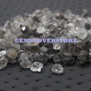 50 Herkimer Diamond Quartz Crystals: April Birthstone Rough Rocks (4-6 MM)