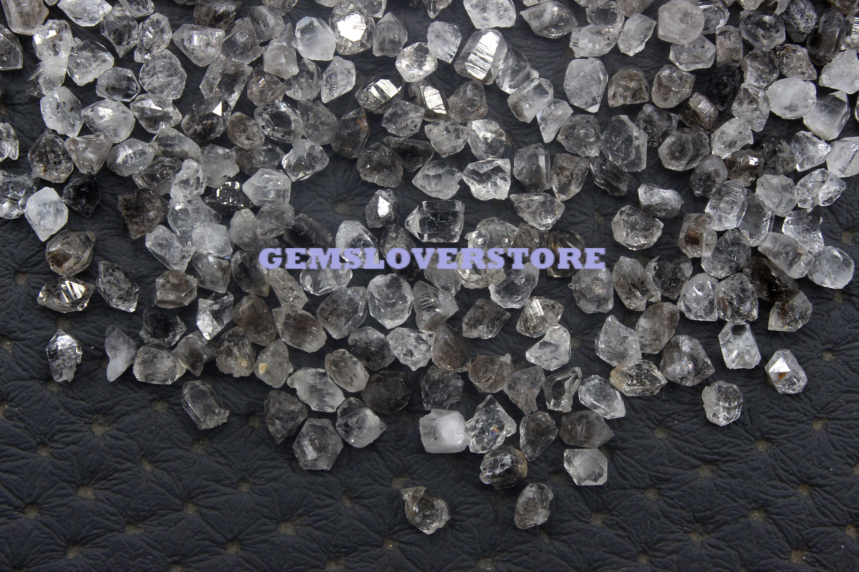 50 Tiny Herkimer Diamond Quartz Crystals: 2-4mm Rough Stones