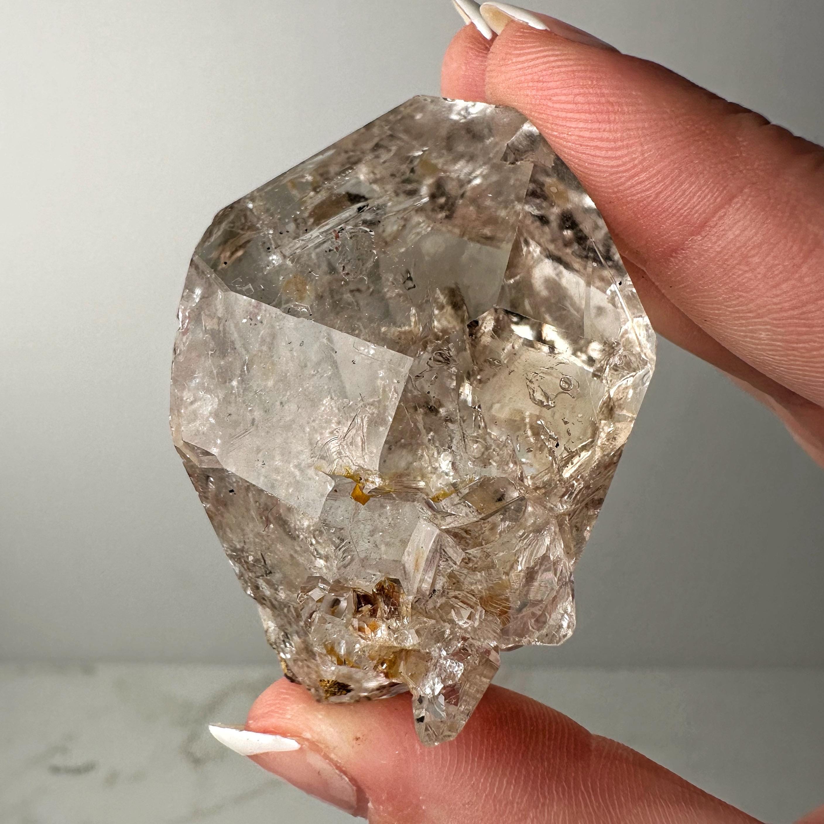 Herkimer Diamond | 59g | - #6 (raw Clear Crystal Specimen, Crown Chakra, Healing Stone, Clarity)