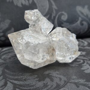 Herkimer Diamond Cluster, Large Raw Crystal Double Terminated Rainbow Specimen for Decor or Crystal Grids (84HK)
