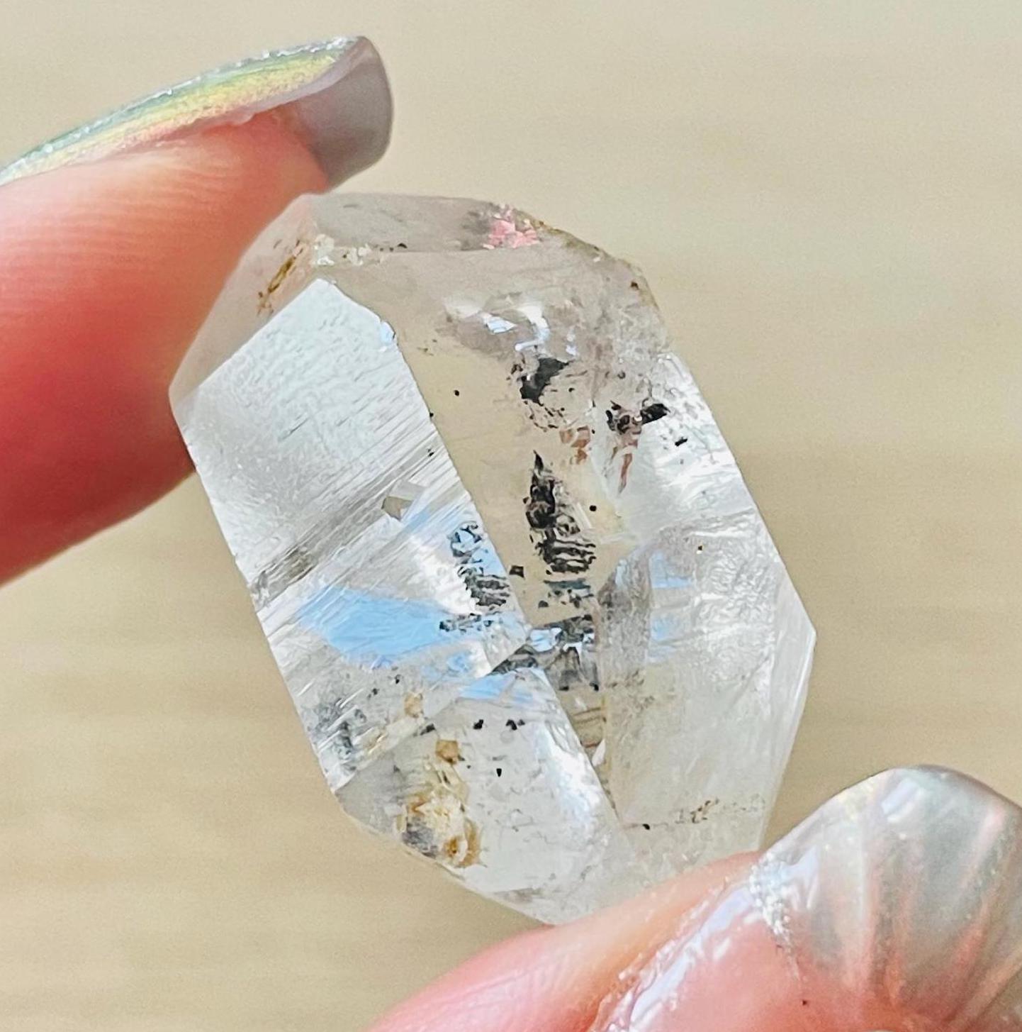 Herkimer Diamond Crystal: Raw Clear Quartz Gemstone (10g) Herkimer Diamond Crystal: Raw Clear Quartz Gemstone (10g)