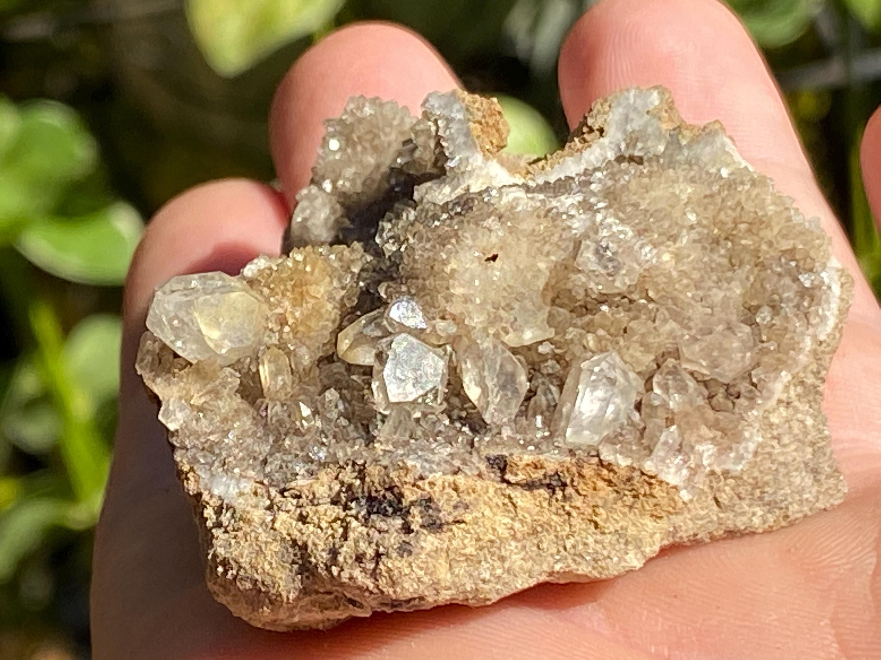 Druzy Ny Herkimer Diamond Druse Quartz Specimen With Larger Crystals