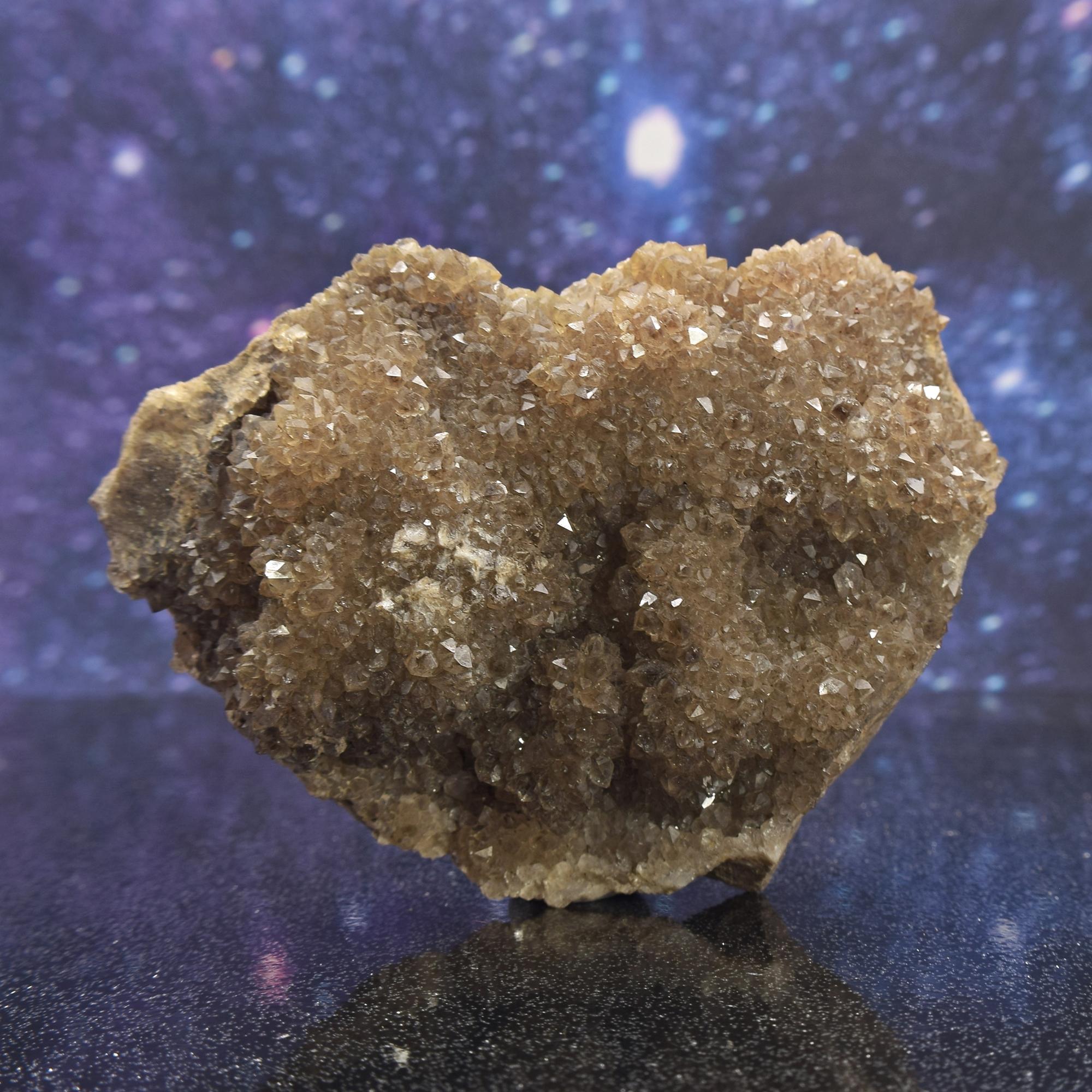 Druzy Herkimer Diamond Quartz Crystals Cluster From New York | 3.78" | 269.7 Grams