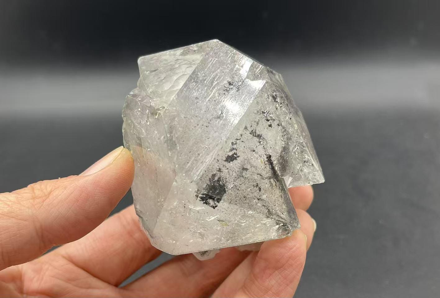 Extra Large Herkimer Diamond Cluster Double Terminated Herkimer Quartz Crystal Crystal Healing Rock Crystal Gift For Him/her Specimen Cd-h22