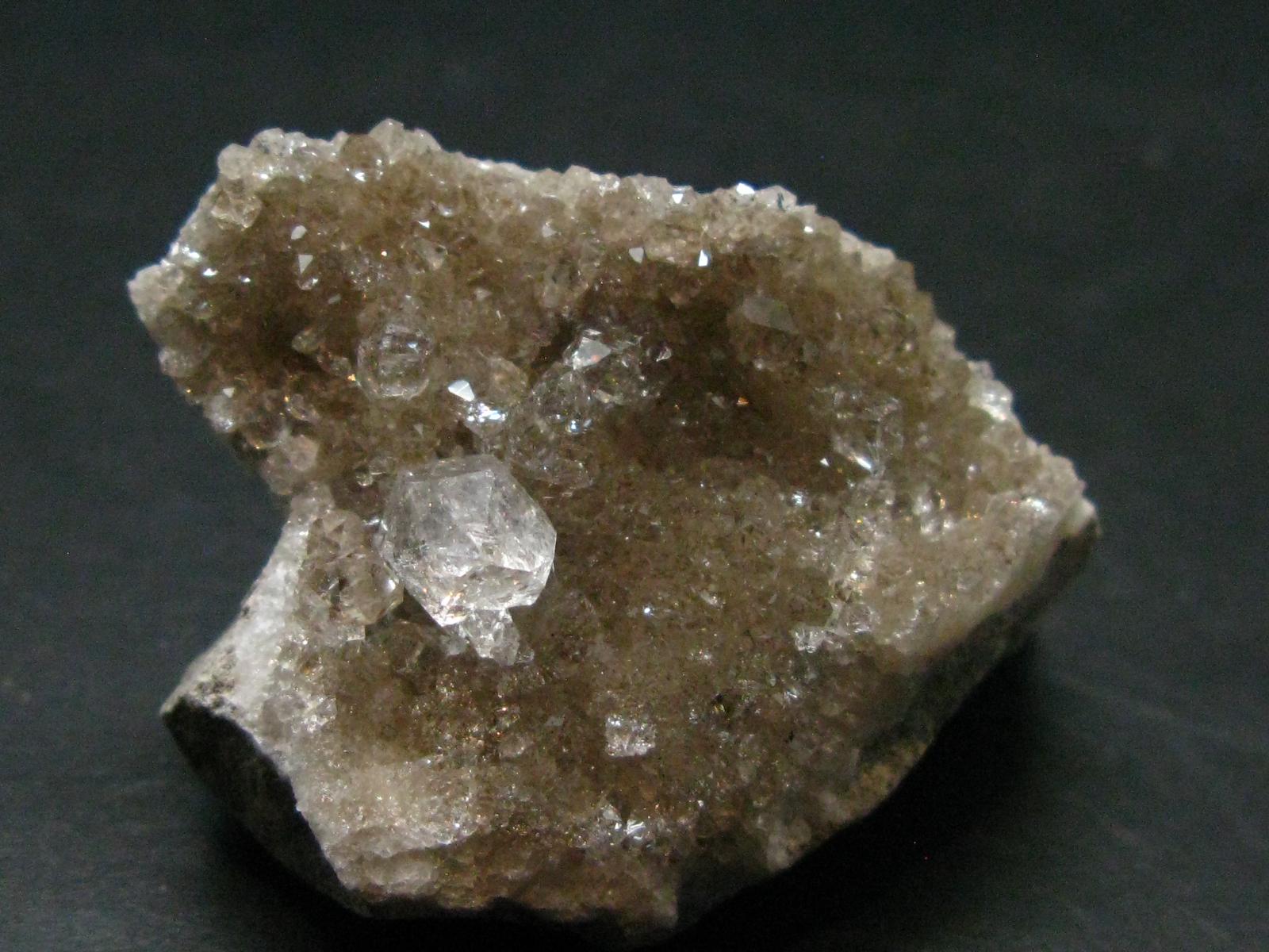 Fine Herkimer Diamond Quartz Cluster On Matrixfrom New York - 1.4" - 27.46 Grams