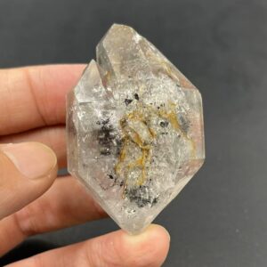 Large Smoky/Golden Herkimer Diamond Double Terminated Quartz Crystal Healing Rock Crystal Gift for Him/Her Specimen CD-H19