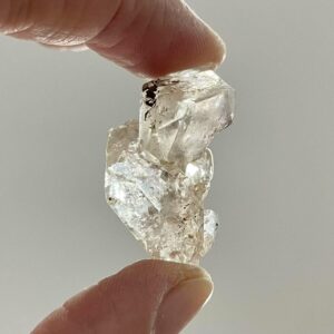 Light Smoky/Golden Herkimer Diamond Quartz Cluster Double Terminated Penetrator Quartz Crystal Healing Crystal Gift Specimen CD-H12