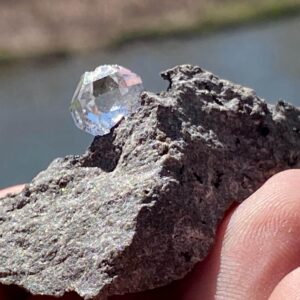 Herkimer Diamond Quartz Crystal In Matrix Double Terminated Quartz Crystal Natural Limestone Matrix Collectors Unique Specimen