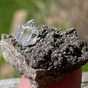 Herkimer Diamond Quartz Crystal In Matrix Small Double Terminated Specimen