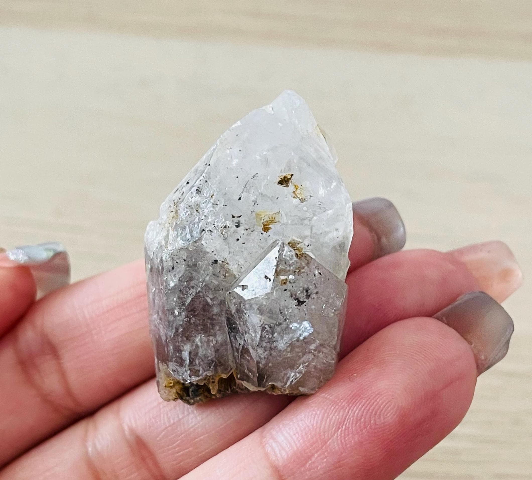 Herkimer Diamond Quartz Crystals Set: Raw Natural Gemstone (59.2g)